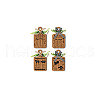 Wooden Pendant Decoration HJEW-WH0074-023-8
