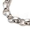 304 Stainless Steel Rectangle Link Chain Bracelets BJEW-Q776-04P-2