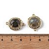 Natural & Synthetic Mixed Gemstone Faceted Connector Charms G-H323-03G-4