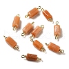 Natural Red Aventurine Connector Charms FIND-C046-10A-G-1