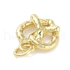 Rack Plating Heart Brass Pendants KK-M293-01G-2
