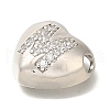 Rack Plating Brass Micro Pave Cubic Zirconia Pendants KK-I722-04P-M-2