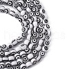 Handmade Evil Eye Lampwork Round Bead Strands LAMP-L055-6mm-3