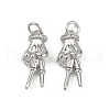 Brass Micro Pave Cubic Zirconia Pendants KK-C093-01A-P-1