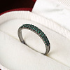 Brass Micro Pave Cubic Zirconia Finger Rings for Women FS-WG59B22-15-1