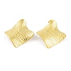 Ion Plating(IP) 304 Stainless Steel Stud Earrings for Women EJEW-A049-12G-1