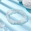 Chip & Round Natural Quartz Crystal Beaded Stretch Bracelets BJEW-JB10189-01-2