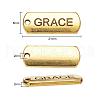 18Pcs 18 Style Tibetan Style Alloy Rectangle Pendants TIBEP-YW0001-34AG-2