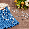 4Pcs 4 Style Acrylic Beaded Knitting Row Counter Chains with Alloy Sheep Charm HJEW-AB00664-5
