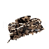 Leopard Bowknot Cellulose Acetate(Resin) Claw Hair Clips PW-WGD5118-02-2
