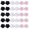 Gorgecraft 30Pcs 3 Styles 3D Rose Flower Polyester Computerized Embroidered Ornament Accessories FIND-GF0006-03B-1