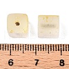Frosted Glass Beads with Golden Glitter Powder X1-DGLA-NH001-8mm-01A-3