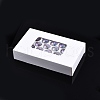 Electroplated Glass Charms EGLA-N006-057-2