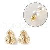 Flower Brass Bead Tips KK-M326-10G-1