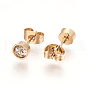 304 Stainless Steel Ear Studs STAS-I113-06G-2