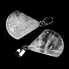 Natural Quartz Crystal Pendants G-C066-07E-4