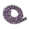 Natural Amethyst Beads Strands X-G-M445-8MM-01B-4