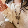 SOFPLATE 100Pcs 4 Styles Tibetan Style Alloy European Beads MPDL-SP0001-02-6