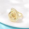 Ocean Theme Brass Cuff Rings RJEW-C135-01G-11-3