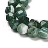 Dyed Natural Banded Agate Beads Strands G-G203-08A-4