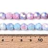 Electroplate Glass Beads Strands EGLA-T021-8mm-15-07-4