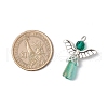 3Pcs Glass Pendants PALLOY-JF03664-04-2