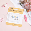 Beebeecraft 6Pcs Real 18K Gold Plated Brass Enamel Pendants KK-BBC0015-31-6