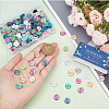 SUNNYCLUE 150Pcs 10 Colors Flat Back Resin Rhinestone Cabochons CRES-SC0002-66-3