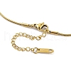 Moon 304 Stainless Steel Rhinestone Hoop Earrings & Pendant Necklaces Jewelry Sets for Women SJEW-M100-05G-3