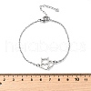 201 Stainless Steel Fox Link Bracelets BJEW-B128-05P-5