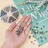 Olycraft 210Pcs 6 Colors Electroplated Natural Lava Rock Beads G-OC0001-97-3