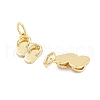 Flip Flops Rack Plating Brass Charms KK-G512-18G-2