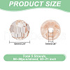 HOBBIESAY 5 Strands Transparent Glass Beads Strands GLAA-HY0001-38-2