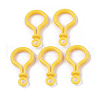 Opaque Solid Color Bulb Shaped Plastic Push Gate Snap Keychain Clasp Findings KY-T021-01K-1