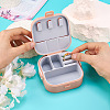 Square PU Leather & PP & Silicone Jewelry Set Box AJEW-TAC0014-13C-6