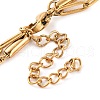 304 Stainless Steel Multi-Strand Chain Bracelets BJEW-G711-03D-G-3