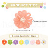 CHGCRAFT 32Pcs 8 Colors Handmade Fibre Knitting Ornament Accessories FIND-CA0009-67-2