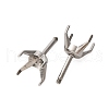 304 Stainless Steel Stud Earring Findings STAS-B091-02C-08P-2
