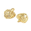 Brass Micro Pave Clear Cubic Zirconia Pendants KK-B139-01G-2