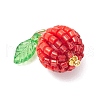 Glass Seed Beaded Berry Fruit Pendants PALLOY-MZ00729-01-3