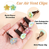 10Pcs 10 Style Magnetic Ferromanganese Iron & Plastic Air Vent Clips JEWB-AB00026-4