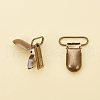 Metal Iron Baby Pacifier Clips AJEW-PH0016-01AB-2