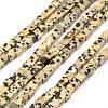 Natural Dalmatian Jasper Bead Strands G-A128-C22-1