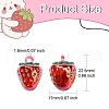 Transparent Resin Pendants RESI-CJC0011-47-2