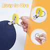 Sunflower & Leaf Silicone Hat Clip for Travel HJEW-FH00040-3