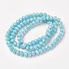 Electroplate Opaque Glass Beads Strands EGLA-A034-P4mm-T11-2