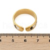 304 Stainless Steel Adjustable Cuff Rings RJEW-Q015-01G-C-3