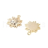 Brass Micro Pave Clear Cubic Zirconia Pendants KK-Z059-13G-2