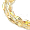 Transparent Electroplate Glass Beads Strands GLAA-K064-05A-HP01-3