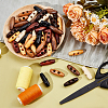  70pcs 7 colors Natural Wood Buttons FIND-NB0005-03B-4